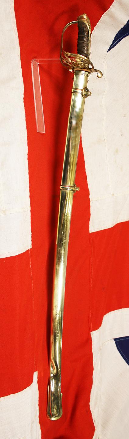 A Beautiful and Good Example, of An Original, Zulu War Sabre, An 1822/45 Pattern British Infantry Officer's Sword, of Field Rank, For Majors & Above, With Gothic Hilt and Queen Victoria's Cypher