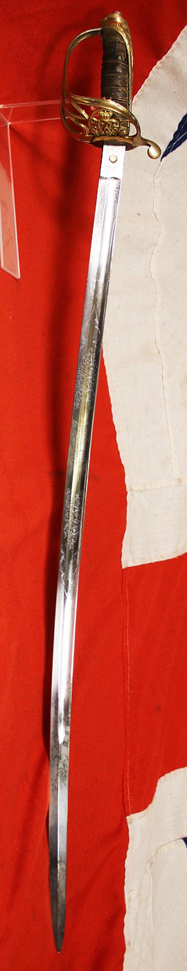 A Beautiful and Good Example, of An Original, Zulu War Sabre, An 1822/45 Pattern British Infantry Officer's Sword, of Field Rank, For Majors & Above, With Gothic Hilt and Queen Victoria's Cypher