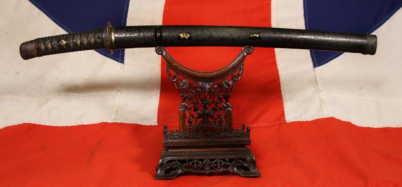A Very Attractive Late Koto To Early Shinto Period Wakazashi With All Its Original Shinto Edo Period Koshirae. Untouched For 150 Years Since Its Gifted Presentation in Japan 1870