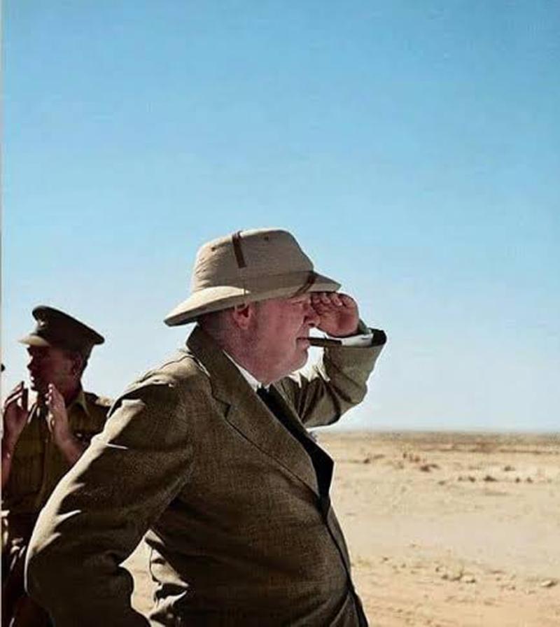 A Superb Officer's 'Bombay Bowler' Sun Hat, The Favourite Pith Helmet Sun Hat Type of Sir Winston Churchill, Made by the Bombay Hatworks In Bangalore. In Excellent Condition