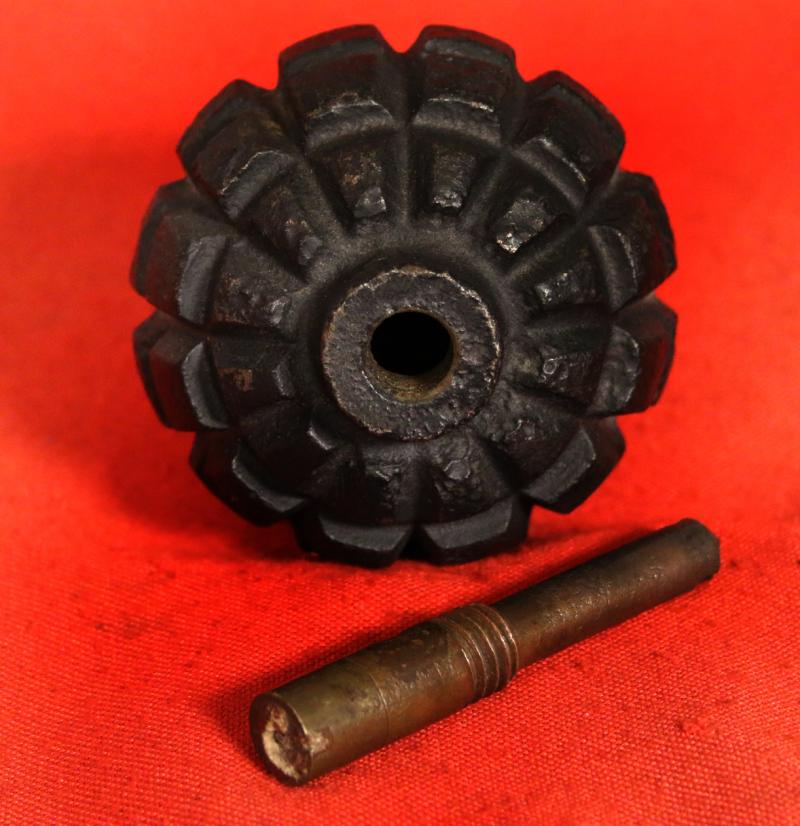 An Original, Inert, Imperial German, WW1, Trench Fragmentation Grenade, The Kugelhandgranate Model 1915