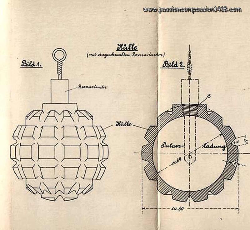 An Original, Inert, Imperial German, WW1, Trench Fragmentation Grenade, The Kugelhandgranate Model 1915