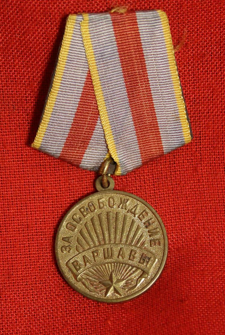 Soviet, USSR (CCCP) WW2 1945, Liberation Of Warsaw Medal