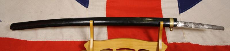 Attention To All Early Collectors of Original Japanese WW2 Officers Swords. An Incredible Bargain Just Arrived. A WW2 Japanese Officer's Sword Blade, Just in Today, Signed by Seki Ju Ishihara Kanenao Saku. This Sword Will Likely Not Be Available For long