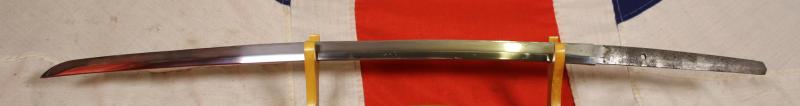 Attention To All Early Collectors of Original Japanese WW2 Officers Swords. An Incredible Bargain Just Arrived. A WW2 Japanese Officer's Sword Blade, Just in Today, Signed by Seki Ju Ishihara Kanenao Saku. This Sword Will Likely Not Be Available For long